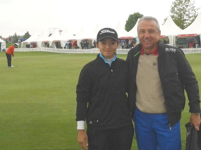 Hubbe mit Chinas erster LET Spielerin Zhang Yu Yang